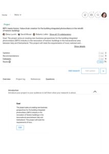 Scopri di più sull'articolo Progetto su Researchgate