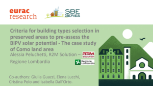 Scopri di più sull'articolo Conference paper – SBE21: Potenziale solare di archetipi costruttivi storici